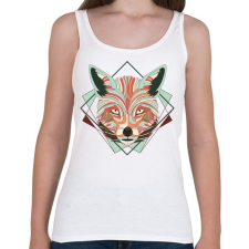 PRINTFASHION Fox art - Női atléta - Fehér női trikó