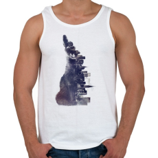 PRINTFASHION Fox from the city - Férfi atléta - Fehér