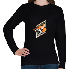 PRINTFASHION Fox - Női pulóver - Fekete