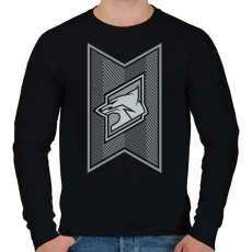 PRINTFASHION Fox Stripes - Férfi pulóver - Fekete