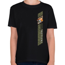 PRINTFASHION Fox Tactical - Gyerek póló - Fekete gyerek póló