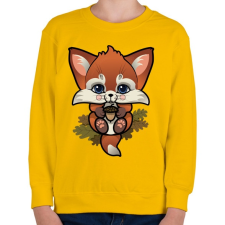PRINTFASHION FoxCub - Gyerek pulóver - Sárga gyerek pulóver, kardigán