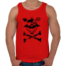 PRINTFASHION Foxy logó - Férfi atléta - Piros atléta, trikó