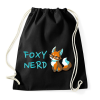 PRINTFASHION Foxy Nerd - Sportzsák, Tornazsák - Fekete