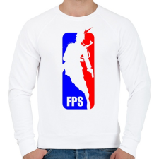 PRINTFASHION FPS-NBA - Férfi pulóver - Fehér férfi pulóver, kardigán