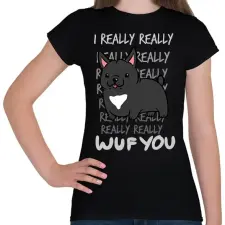 PRINTFASHION Francia bulldog fekete - Női póló - Fekete női póló