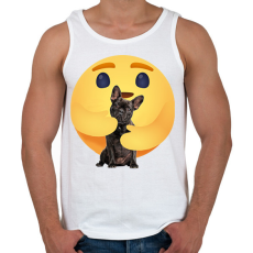 PRINTFASHION Francia bulldog - Férfi atléta - Fehér