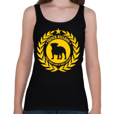 PRINTFASHION Francia bulldog kiskutya - Női atléta - Fekete