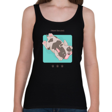 PRINTFASHION Francia Bulldog - Női atléta - Fekete