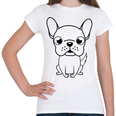 PRINTFASHION Francia bulldog - Női póló - Fehér