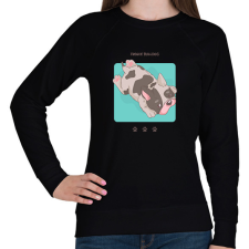 PRINTFASHION Francia Bulldog - Női pulóver - Fekete női pulóver, kardigán
