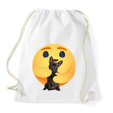 PRINTFASHION Francia bulldog - Sportzsák, Tornazsák - Fehér tornazsák