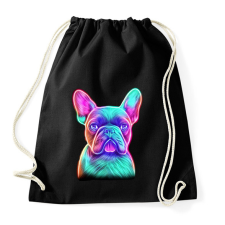 PRINTFASHION Francia bulldog - Sportzsák, Tornazsák - Fekete tornazsák