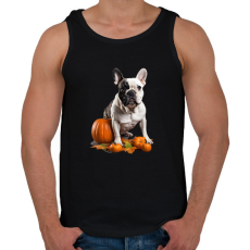 PRINTFASHION francia bulldog tökkel - Férfi atléta - Fekete