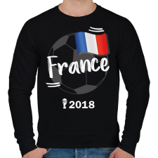PRINTFASHION Franciaország - Férfi pulóver - Fekete férfi pulóver, kardigán