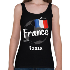 PRINTFASHION Franciaország - Női atléta - Fekete