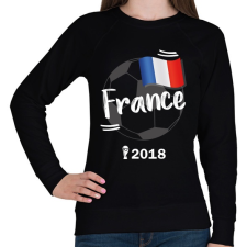 PRINTFASHION Franciaország - Női pulóver - Fekete női pulóver, kardigán