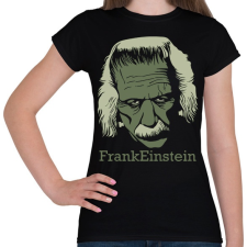 PRINTFASHION FrankEinstein - Női póló - Fekete női póló