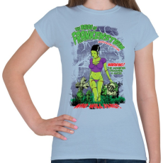 PRINTFASHION Frankenstein menyasszonya - Női póló - Világoskék