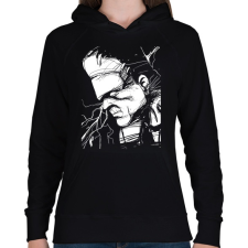 PRINTFASHION Frankenstein - Női kapucnis pulóver - Fekete női pulóver, kardigán
