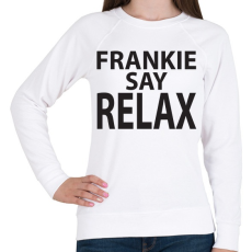 PRINTFASHION frankie-say-relax-black - Női pulóver - Fehér