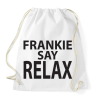 PRINTFASHION frankie-say-relax-black - Sportzsák, Tornazsák - Fehér