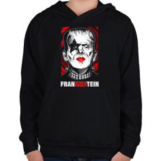 PRINTFASHION franKISStein - Gyerek kapucnis pulóver - Fekete