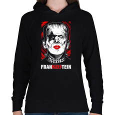 PRINTFASHION franKISStein - Női kapucnis pulóver - Fekete