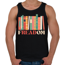 PRINTFASHION Freadom - Férfi atléta - Fekete atléta, trikó