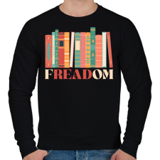 PRINTFASHION Freadom - Férfi pulóver - Fekete férfi pulóver, kardigán