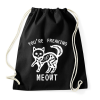 PRINTFASHION Freaking meowt - Sportzsák, Tornazsák - Fekete