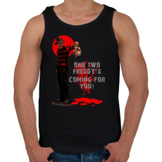 PRINTFASHION FREDDY COMING FOR YOU - Férfi atléta - Fekete