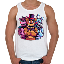 PRINTFASHION Freddy Fazbear and friends - Férfi atléta - Fehér atléta, trikó