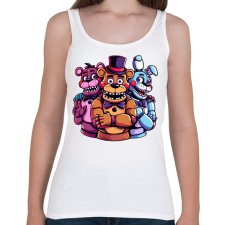 PRINTFASHION Freddy Fazbear and friends - Női atléta - Fehér női trikó