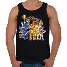 PRINTFASHION Freddy - Fazbear & Friends FNAF - Férfi atléta - Fekete