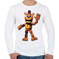 PRINTFASHION Freddy - Fazbear & Friends FNAF - Férfi hosszú ujjú póló - Fehér