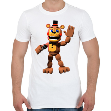 PRINTFASHION Freddy - Fazbear & Friends FNAF - Férfi póló - Fehér férfi póló