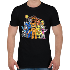 PRINTFASHION Freddy - Fazbear & Friends FNAF - Férfi póló - Fekete férfi póló