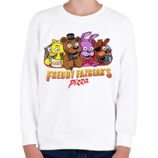 PRINTFASHION Freddy Fazbear - Gyerek pulóver - Fehér