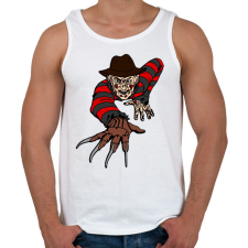 PRINTFASHION freddy - Férfi atléta - Fehér atléta, trikó