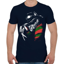 PRINTFASHION Freddy Krueger - Férfi póló - Sötétkék férfi póló