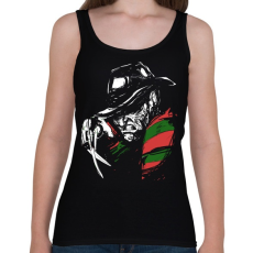 PRINTFASHION Freddy Krueger - Női atléta - Fekete