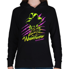 PRINTFASHION Freddy Krueger - Női kapucnis pulóver - Fekete női pulóver, kardigán