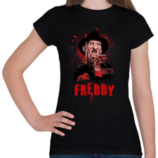 PRINTFASHION freddy poster style - Női póló - Fekete női póló
