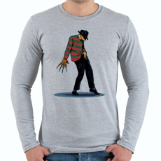 PRINTFASHION Freddy tánc - Férfi hosszú ujjú póló - Sport szürke