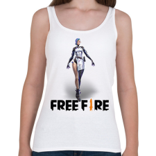 PRINTFASHION free fire a124 - Női atléta - Fehér női trikó