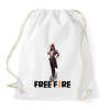 PRINTFASHION free fire clu - Sportzsák, Tornazsák - Fehér