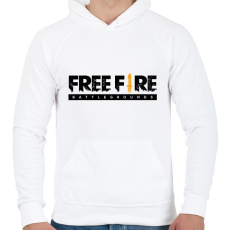 PRINTFASHION Free Fire - Férfi kapucnis pulóver - Fehér