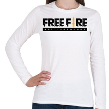 PRINTFASHION Free Fire - Női hosszú ujjú póló - Fehér női póló