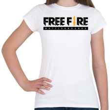 PRINTFASHION Free Fire - Női póló - Fehér női póló
